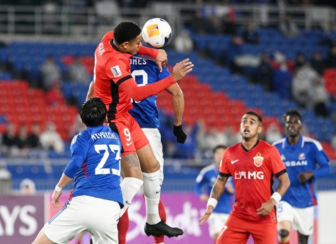 亞冠精英聯(lián)賽1/8決賽次回合，橫濱水手4比1上海海港