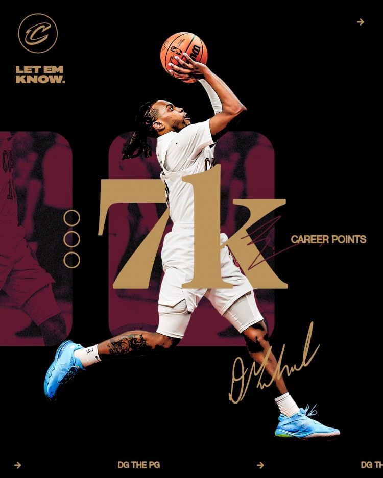 未來可期！加蘭騎士生涯得分達(dá)到7000分 隊(duì)史第11位！