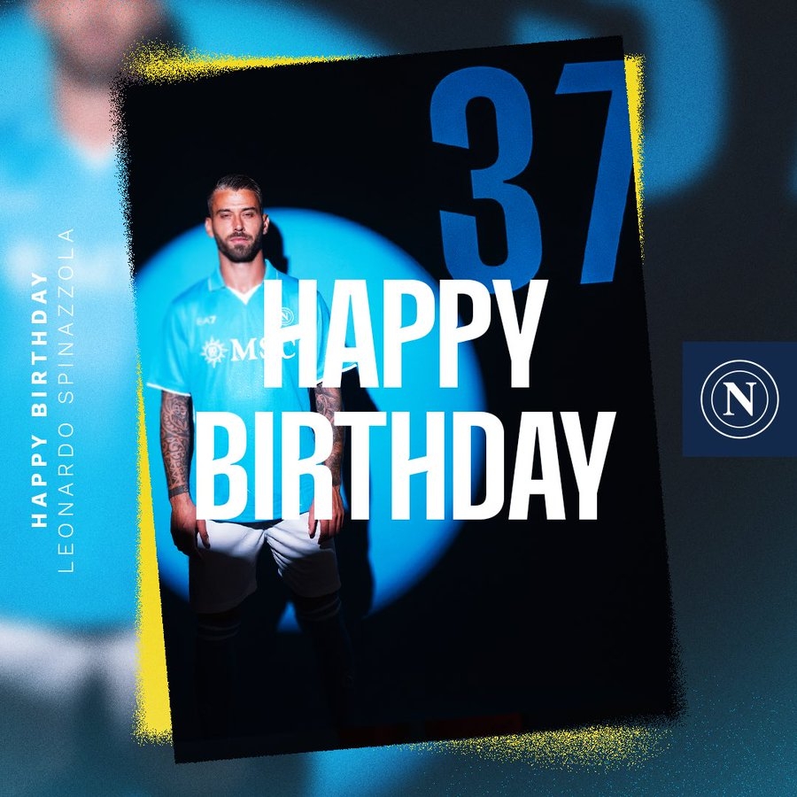 生日快樂！那不勒斯官方發(fā)文慶祝斯皮納佐拉32歲生日