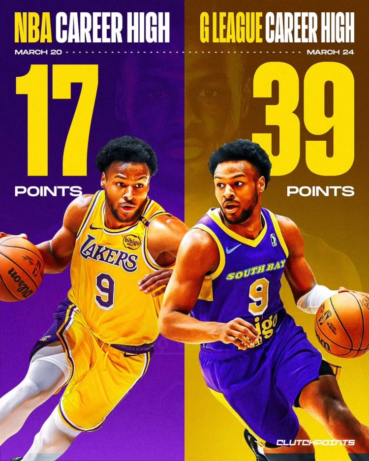 在進步！布朗尼一周內(nèi)先后創(chuàng)下個人NBA和G聯(lián)盟單場得分新紀錄