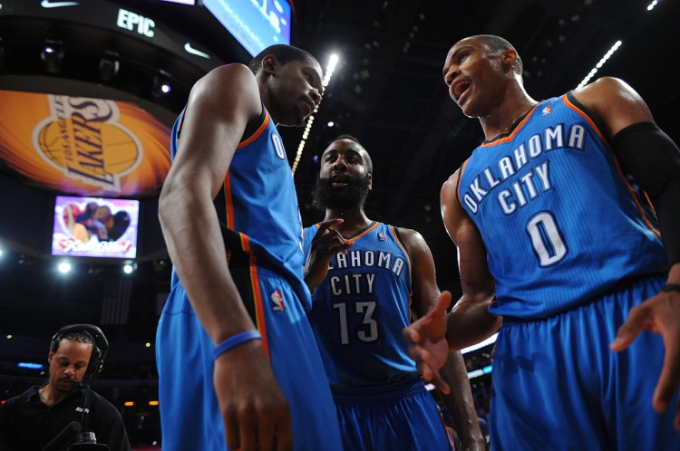 雷霆三少得分全部進(jìn)入歷史前20！他們是NBA歷史最大的如果嗎？